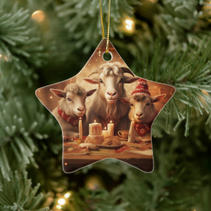 Dekoration aus niedlichen Ziegen, Geschenke für Zi