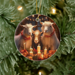 Dekoration aus niedlichen Ziegen, Geschenke für Zi