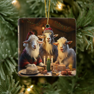 Dekoration aus niedlichen Ziegen, Geschenke für Zi