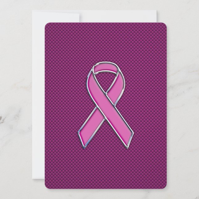 Dekoration aus rosa, rosafarbenen Kohlenstoff-Fase (Vorderseite)