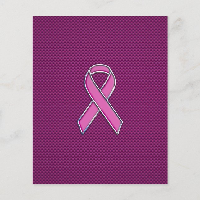 Dekoration aus rosa, rosafarbenen Kohlenstoff-Fase Flyer (Vorne)
