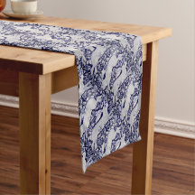 Dekoration aus weißen und blauen Kaninchen Cobalt 