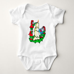 DEKORATION CHRISTMAS ELVES Säugling T Baby Strampler