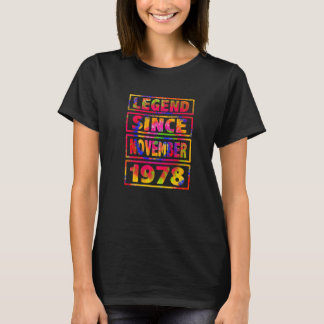 Dekoration der 44. Gefärbte Krawatte seit Nove T-Shirt