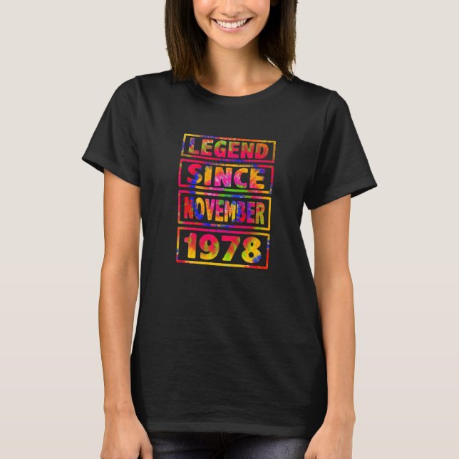 Dekoration der 44. Gefärbte Krawatte seit Nove T-Shirt (Vorderseite)