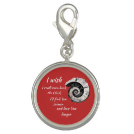 Dekoration der alten Uhr Charm