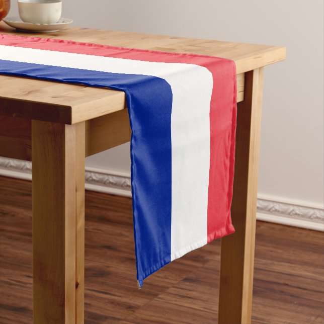 Dekoration der französischen Flagge & Sporthalle / Kurzer Tischläufer (Beispiel)