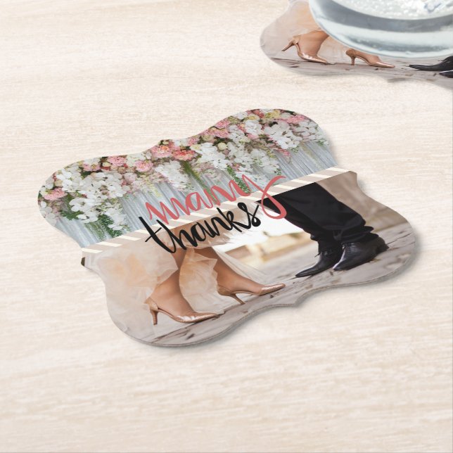 Dekoration der Gastgeschenk Hochzeit Untersetzer (angewinkelt)