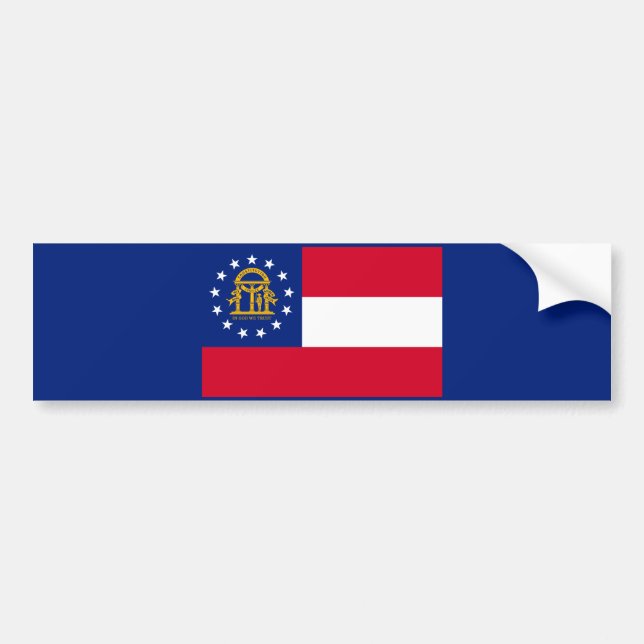 Dekoration der georgischen Staatsflagge Autoaufkleber (Vorne)