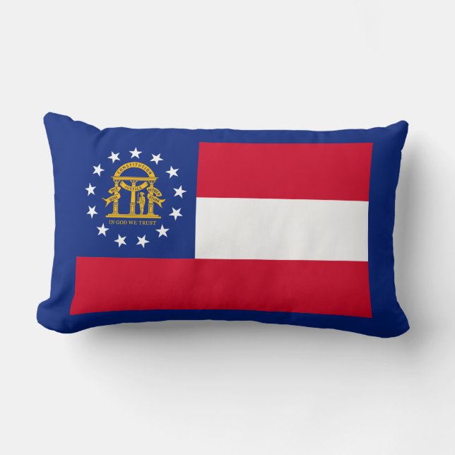 Dekoration der georgischen Staatsflagge Lendenkissen (Vorderseite)