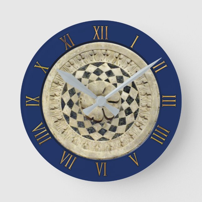 Dekoration der italienischen Renaissance Runde Wanduhr (Vorderseite)