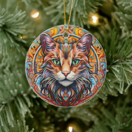 Dekoration der katzengefestigten Keramik