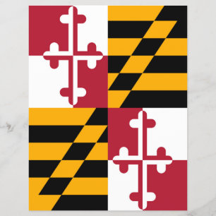 Dekoration der Maryland State Flag Colors Flyer