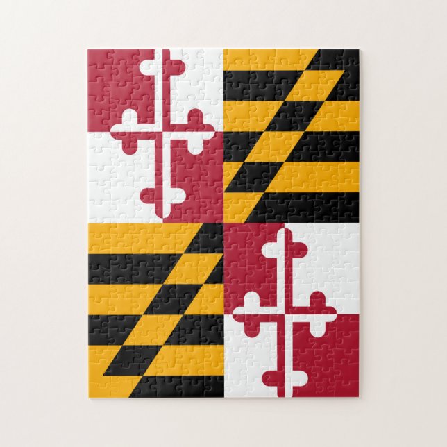 Dekoration der Maryland State Flag Farben (Vertikal)