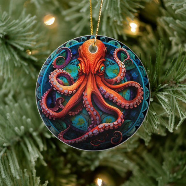 Dekoration der Octopus-Keramik (Baum)