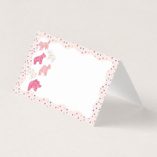 Dekoration der Platzkarte mattierter Tierkochen (Vorderseite)