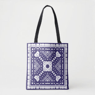 Dekoration der portugiesischen Zierfliesen aus Azu Tasche