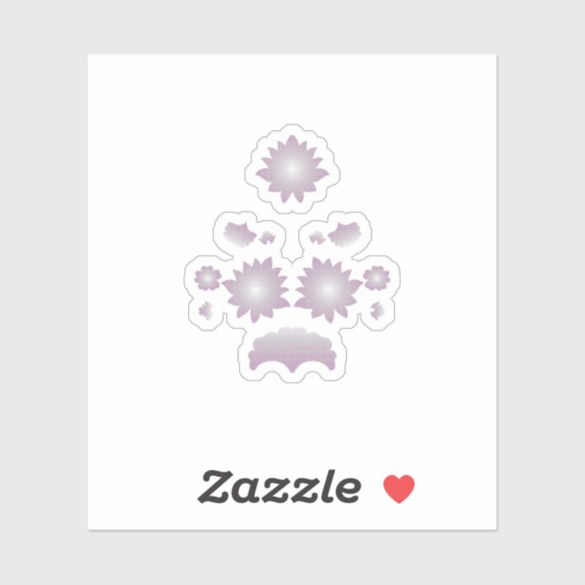 Dekoration der Rose Milk White Classic Aufkleber (Blatt)