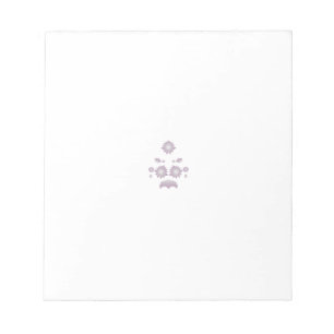 Dekoration der Rose Milk White Classic Notizblock