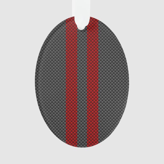 Dekoration der roten Racing Stripes im Burgundy-St (Vorderseite)