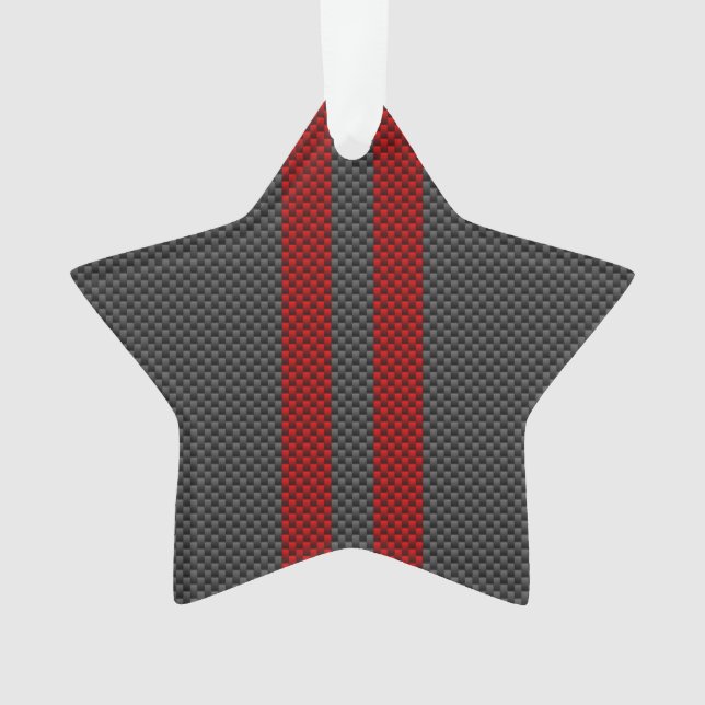 Dekoration der roten Racing Stripes im Burgundy-St (Vorderseite)
