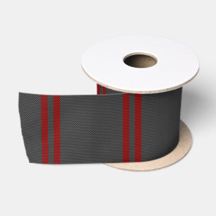 Dekoration der roten Racing Stripes im Burgundy-St Satinband