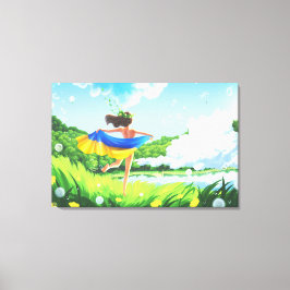 Dekoration der ukrainischen Landschaft Leinwand