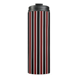 Dekoration der vertikalen schwarzen Maroon-Streife Thermosbecher