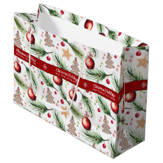 Dekoration der Weihnachtswassertage Große Geschenktüte