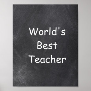 Dekoration der weltbesten Lehrer-Chalkboard-Klasse