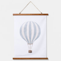Dekoration des Blue Hot Air Balloon Kinderzimmer