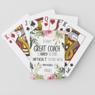 Dekoration des Großraumcoach-Büros Coach Geschenk Spielkarten