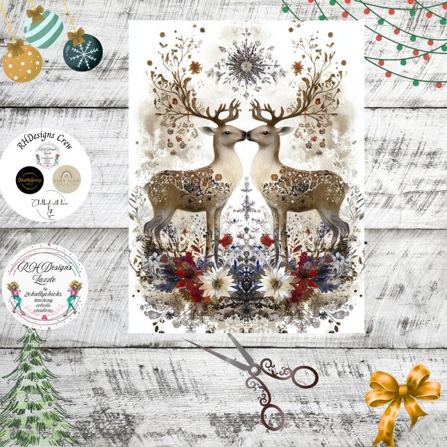 Dekoration des Hirschwaldes Seidenpapier (Von Creator hochgeladen)
