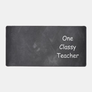 Dekoration einer klassischen Chalkboard-Klasse Schreibtischunterlage