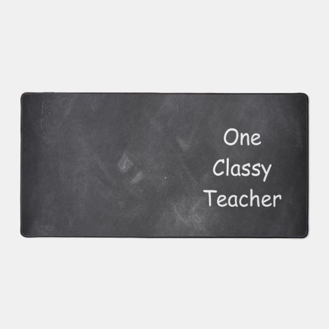 Dekoration einer klassischen Chalkboard-Klasse Schreibtischunterlage (Vorderseite)