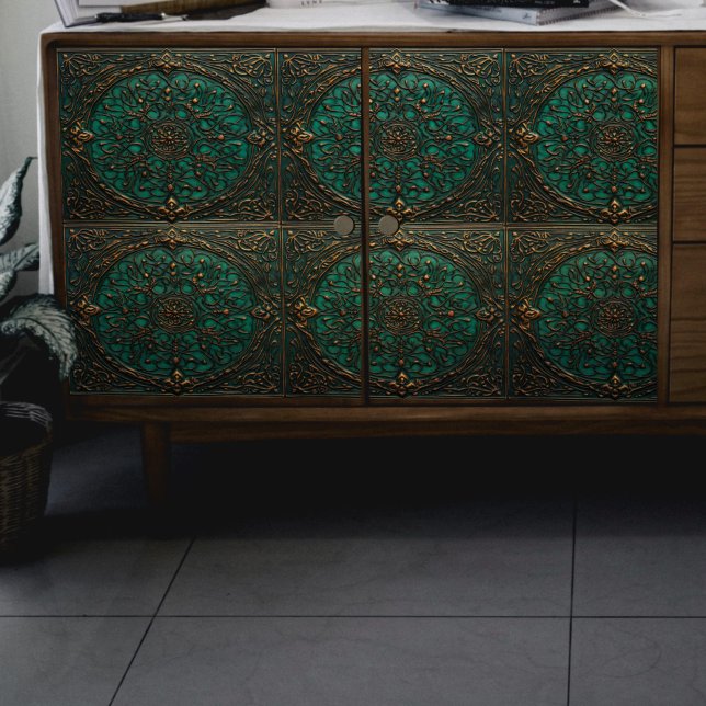 Dekoration für alte Windows grün und rostfrei Seidenpapier (Von Creator hochgeladen)