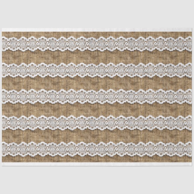 Dekoration für Burlap- und Spitzenmöbel Seidenpapier (Vorderseite)