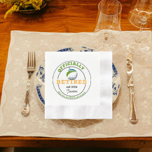 Dekoration für Golf-Ruhestandsfeier Serviette
