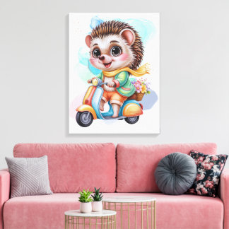 Dekoration für Kinderzimmer mit Cartoonfiguren Leinwanddruck