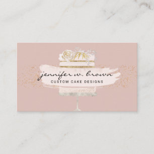 Dekoration für rosa Heim-Bäckerei Hochzeitstortene Visitenkarte