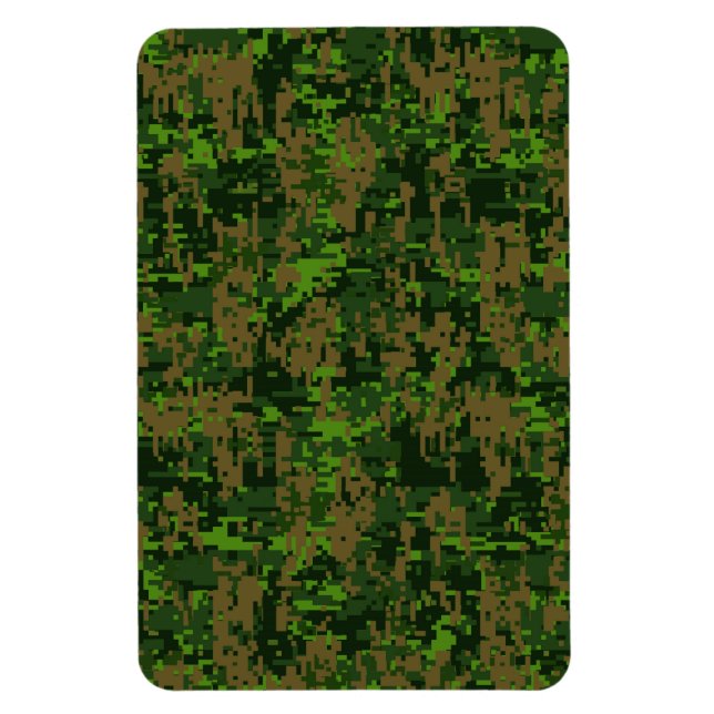 Dekoration im Holzstil für digitale Camouflage Akz Magnet (Vertikal)