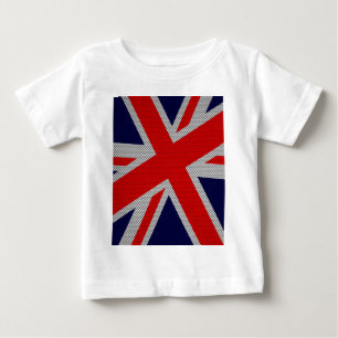 Dekoration im Unijack-Carbon-Faserstil Baby T-shirt