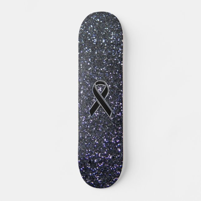 Dekoration mit Akzent-Dekoration aus schwarzem Ban Skateboard (Vorderseite)