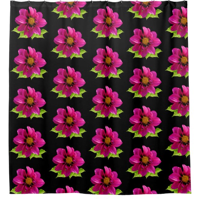 Dekoration von Blume Duschvorhang (Vorderseite)