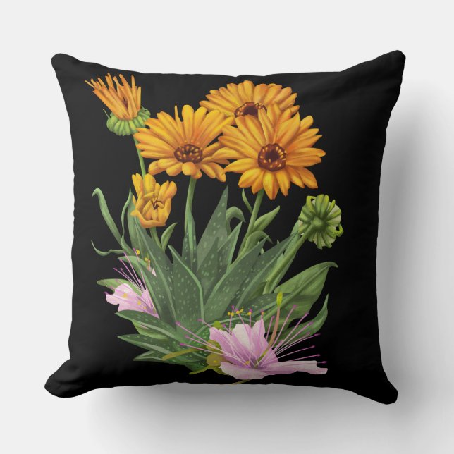 Dekoration von Blume Kissen (Vorderseite)