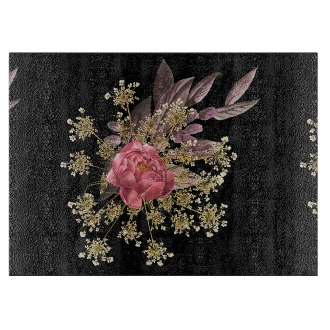 Dekoration von Blume Schneidebrett (Vorderseite)