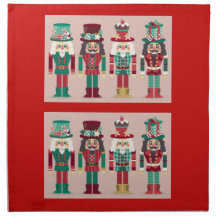 Dekoration von Chritsmas Napkins Nutckrackers