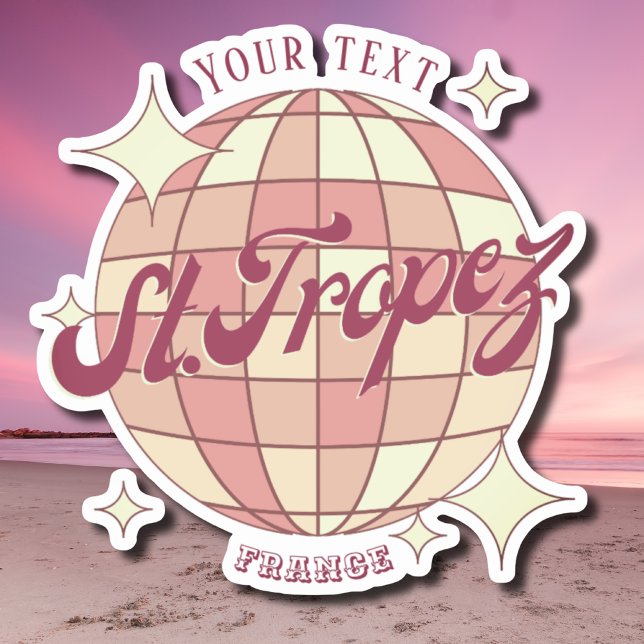 Dekoration von Saint Tropez Frankreich Aufkleber (Von Creator hochgeladen)