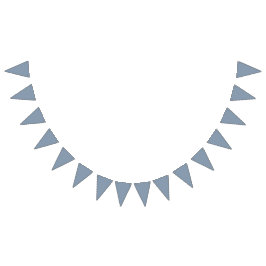 Dekoration von Solid Dusty Blue Wedding Wimpelkette