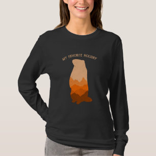 Dekorationen für den Ground Hog Day Kostüm Woodchu T-Shirt